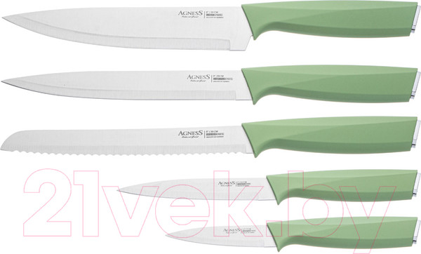 Изображение товара Набор ножей Agness 911-763 (с разделочной доской)
