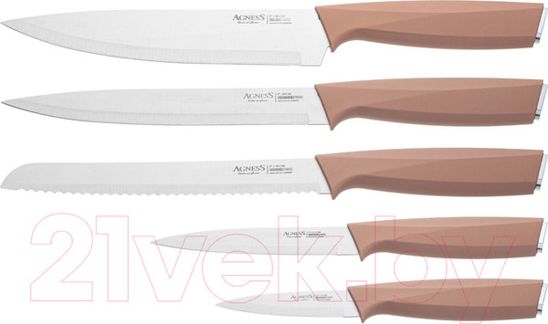 Изображение товара Набор ножей Agness 911-764 (с разделочной доской)