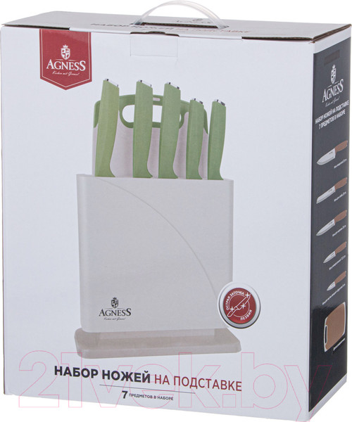 Изображение товара Набор ножей Agness 911-765 (с разделочной доской)