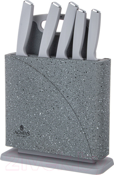 Изображение товара Набор ножей Agness 911-765 (с разделочной доской)