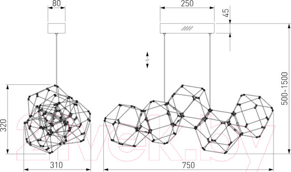 Изображение товара Люстра Евросвет 90368/5  (медь)