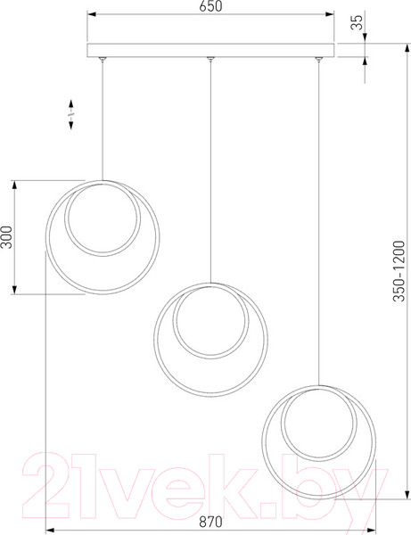 Изображение товара Люстра Евросвет 90308/3  (черный)