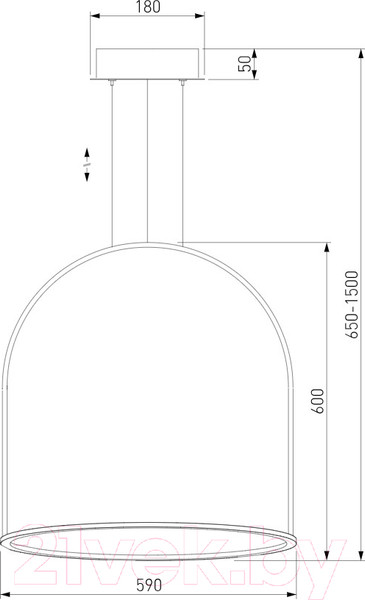 Изображение товара Потолочный светильник Евросвет 90323/1 (черный)