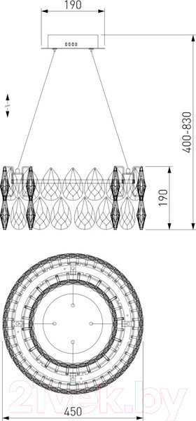 Изображение товара Потолочный светильник Bogate's 90370/1 Strotskis