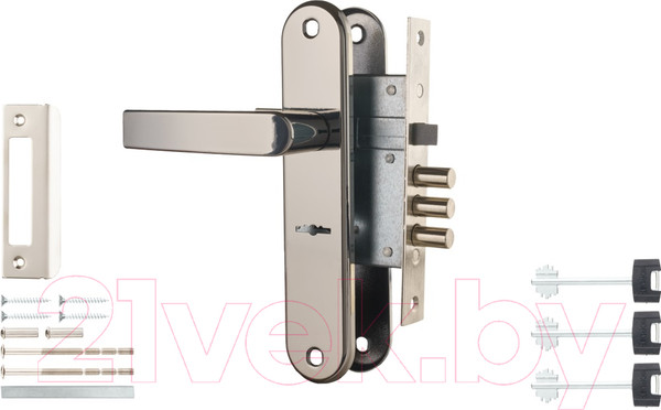 Изображение товара Замок врезной Border 76705-ЗВ9-8/13 (черный жемчуг)