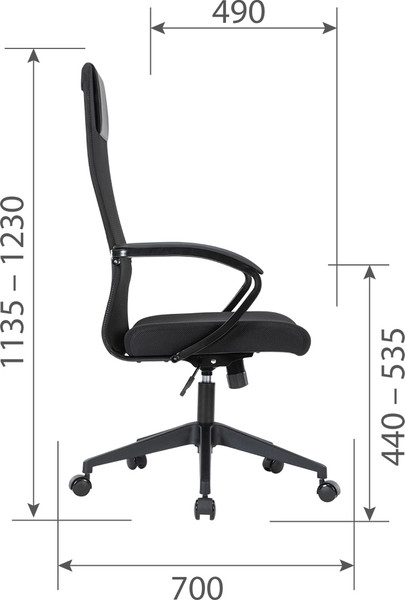 Изображение товара Кресло офисное Chairman CH612 (черный)