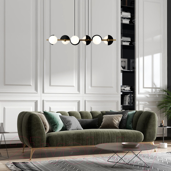 Изображение товара Люстра Евросвет 70149/6  (черный/латунь)