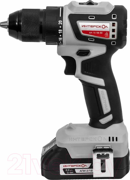 Изображение товара Аккумуляторная дрель-шуруповерт Интерскол ДАУ-13/18В (802.2.2.70)