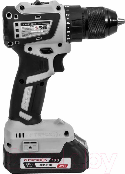Изображение товара Аккумуляторная дрель-шуруповерт Интерскол ДАУ-13/18В (802.2.2.70)