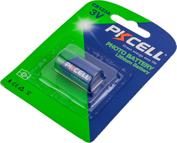 Изображение товара Батарейка Pkcell 3В CR123A / CR123A-1B
