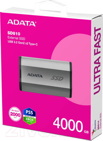 Изображение товара Внешний жесткий диск A-data SD810 4TB (SD810-4000G-CSG)