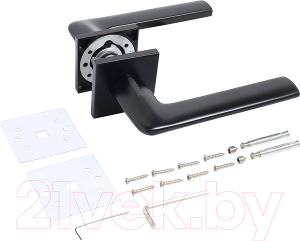 Изображение товара Ручка дверная Аллюр Арт Тина BL 88150 (матовый черный)