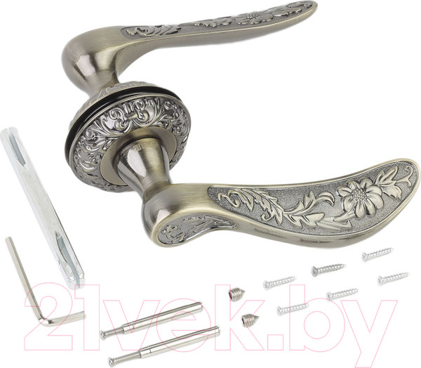 Изображение товара Ручка дверная Аллюр Арт Аджи AB К3300 (старая бронза)