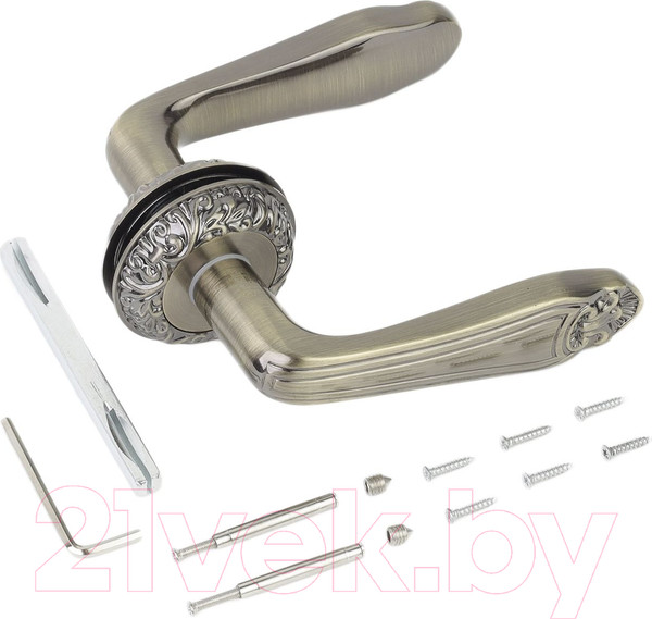 Изображение товара Ручка дверная Аллюр Арт Каяна AB К3400 (старая бронза)