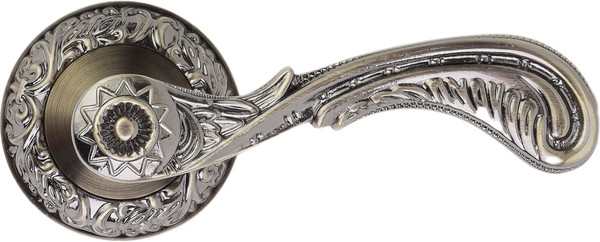 Изображение товара Ручка дверная Аллюр Арт Хема AB К3500 (старая бронза)