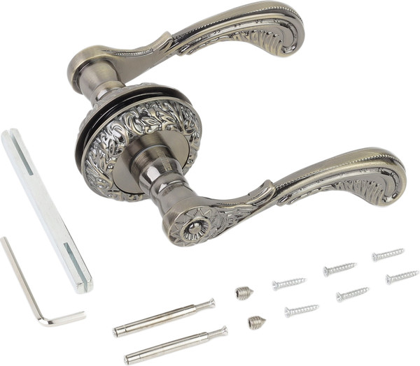 Изображение товара Ручка дверная Аллюр Арт Хема AB К3500 (старая бронза)