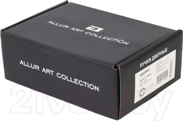 Изображение товара Ручка дверная Аллюр Арт Эмита AB К3600 (старая бронза)