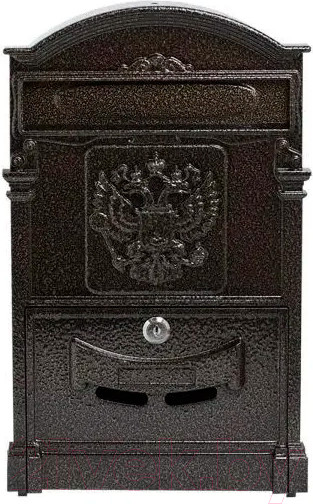 Изображение товара Почтовый ящик Аллюр Герб №4011   (бронзовый)