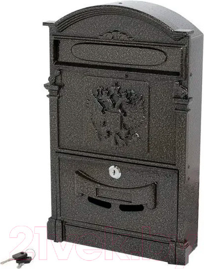 Изображение товара Почтовый ящик Аллюр Герб №4011   (бронзовый)