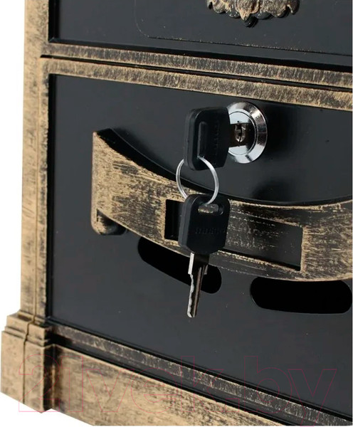 Изображение товара Почтовый ящик Аллюр Герб №4011В  (старая бронза)