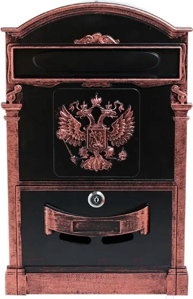 Изображение товара Почтовый ящик Аллюр Герб №4011В  (старая медь)