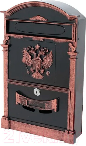 Изображение товара Почтовый ящик Аллюр Герб №4011В  (старая медь)