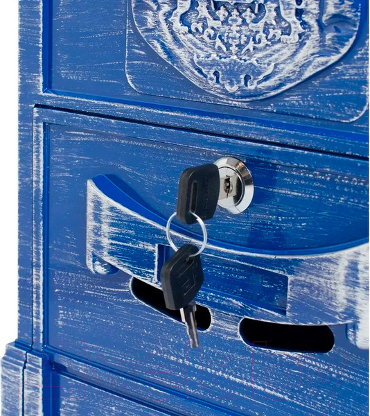 Изображение товара Почтовый ящик Аллюр №4010В (антик синий)