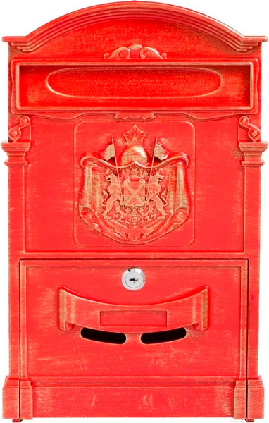 Изображение товара Почтовый ящик Аллюр №4010В (антик красный)