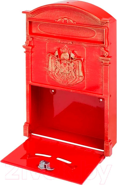 Изображение товара Почтовый ящик Аллюр №4010В (антик красный)