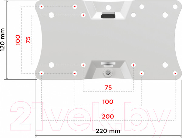 Изображение товара Кронштейн для телевизора Holder LCDS-5064 (белый)