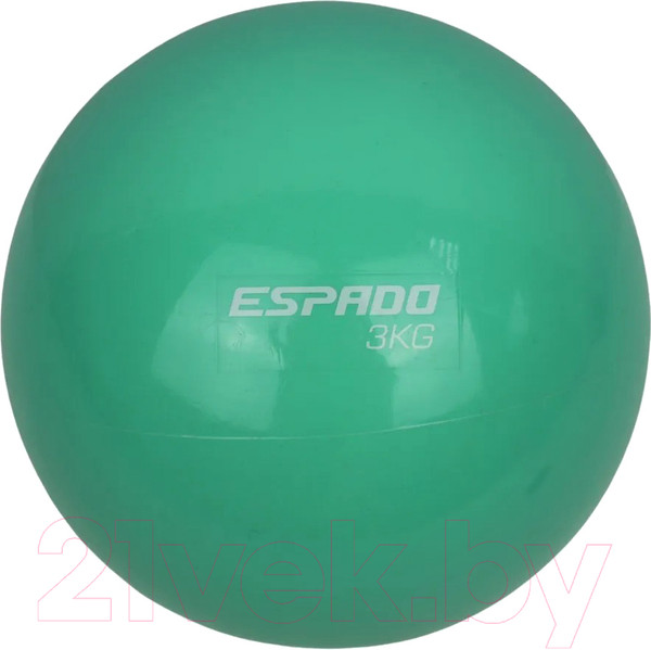 Изображение товара Медицинбол Espado ES-003 (3кг, бирюзовый)