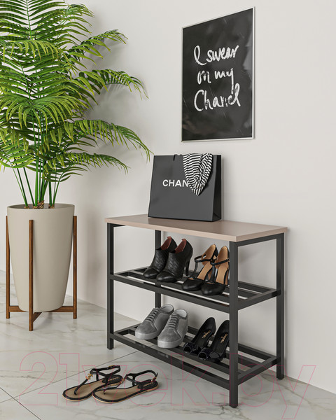 Изображение товара Полка для обуви Макс Стайл ОБ-540 (капучино)