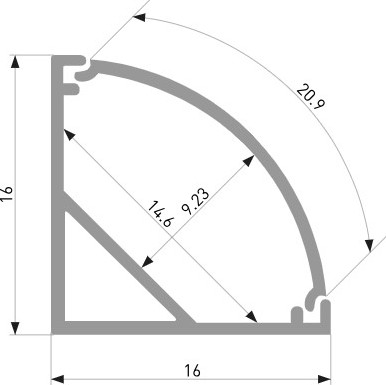 Изображение товара Профиль для светодиодной ленты Elektrostandard LL-2-ALP008 (серый)