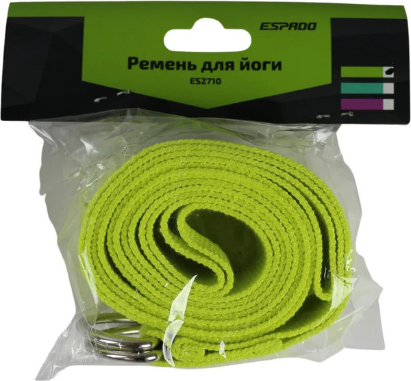 Изображение товара Ремень для йоги Espado ES2710 (зеленый)