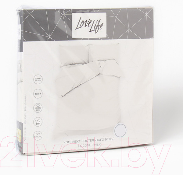 Изображение товара Комплект постельного белья Love Life Coconut milk 2сп / 10366242