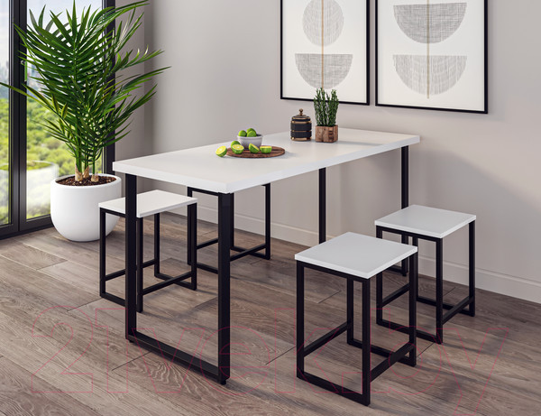 Изображение товара Табурет Макс Стайл Тб-370-W960 (egger белый классический W960 ST7)