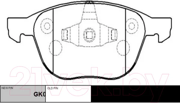 Изображение товара Тормозные колодки CTR GK0159