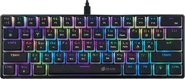 Изображение товара Клавиатура Оклик K763W (черный)