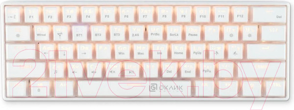 Изображение товара Клавиатура Оклик K763W (белый)