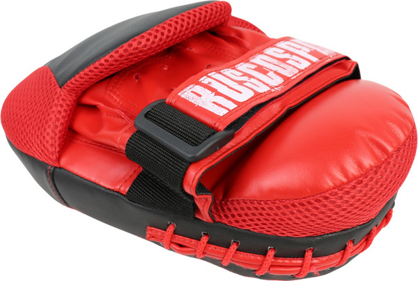 Изображение товара Боксерские лапы RuscoSport Изогнутые с карманом (красный/черный)