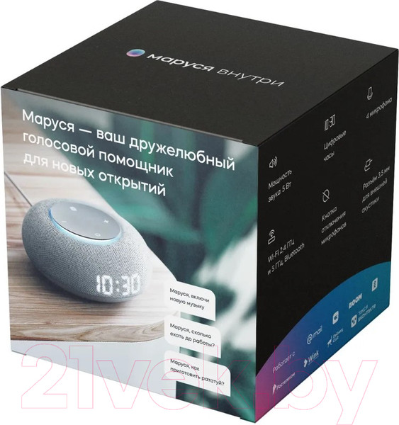 Изображение товара Умная колонка VK Капсула Мини MRC02 (светло-серый)