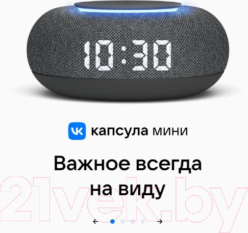 Изображение товара Умная колонка VK Капсула Мини MRC02 (светло-серый)