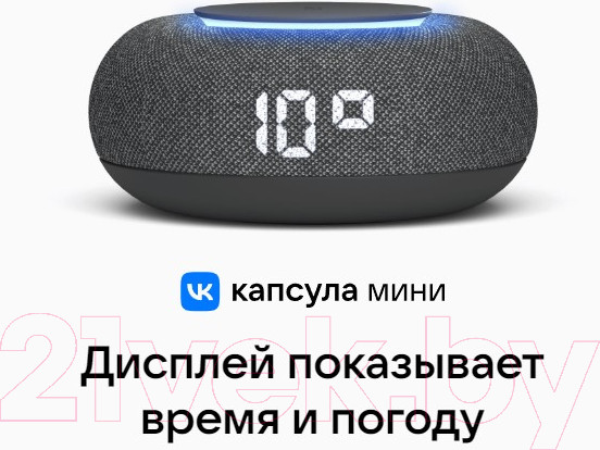 Изображение товара Умная колонка VK Капсула Мини MRC02 (светло-серый)