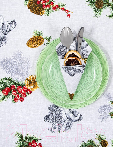 Изображение товара Комплект столового белья АртПостель Серебряный звон СБ.135.220