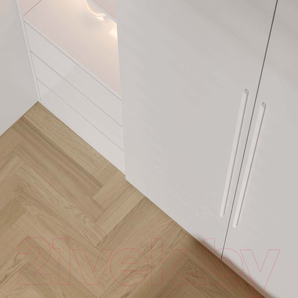 Изображение товара Ручка для мебели AQ Harmony 02.0225 (белый матовый)