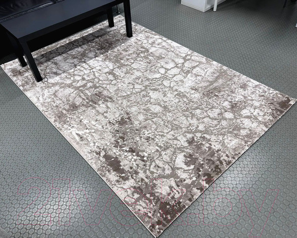 Изображение товара Коврик Radjab Carpet Лотус Прямоугольник 03654A / 10261RK (0.8x1.5, Beige/Dark Vizon)