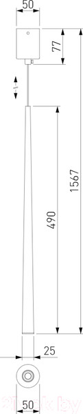 Изображение товара Потолочный светильник Elektrostandard 50257 LED 3W 4000K (белый матовый)