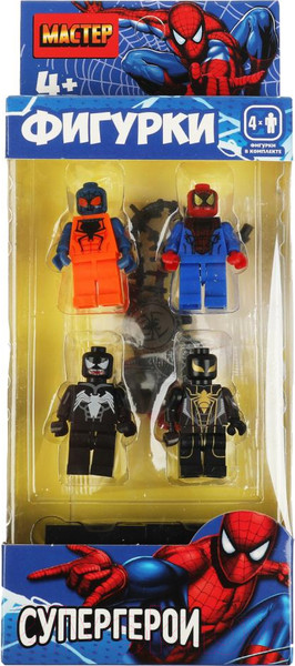 Изображение товара Элемент конструктора Shantou Мастер фигурки супер герои / 18039-ZH (4шт)