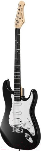 Изображение товара Электрогитара Donner DST-100 (черный, с чехлом)