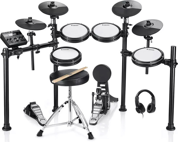 Изображение товара Ударная установка электронная Donner DED-200 Electric Drum Set 5 Drums 4 Cymbals